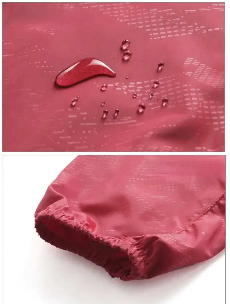 Women Lightweight Waterproof Hooded Windbreaker