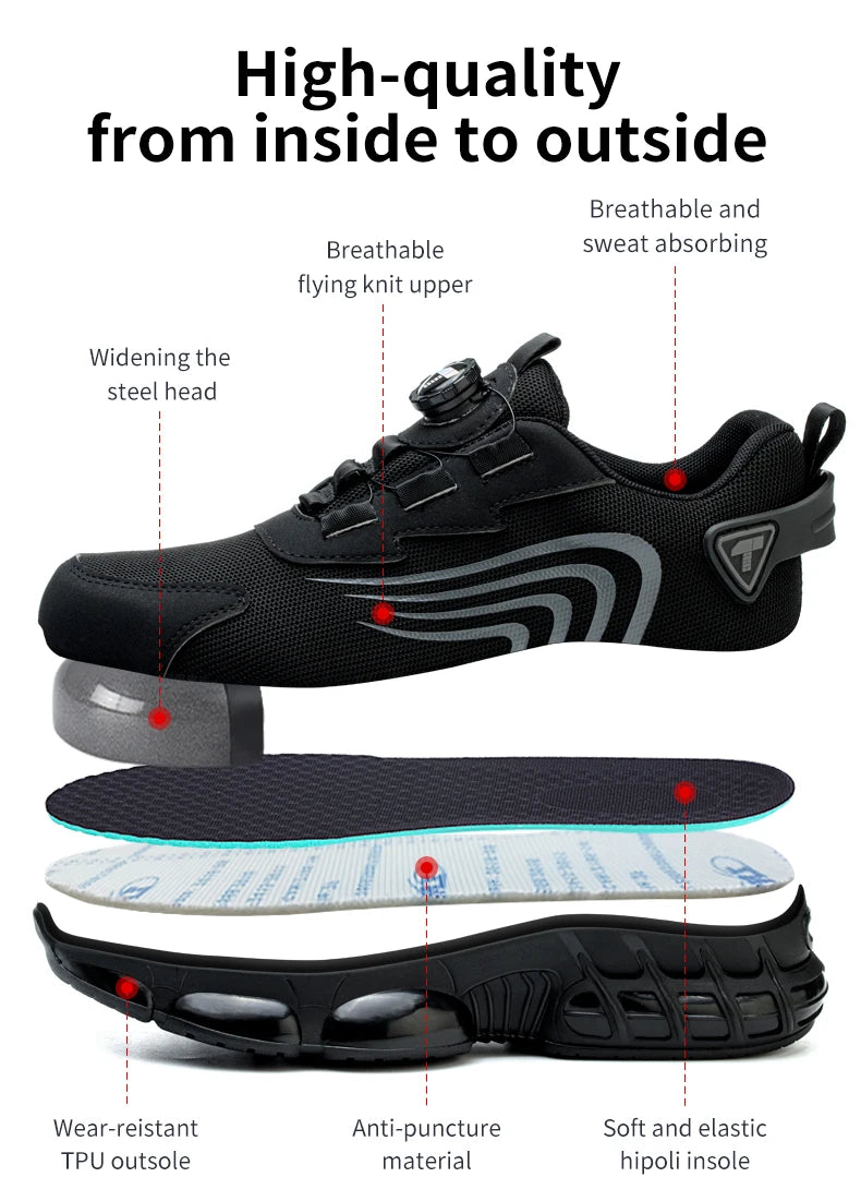Men Anti Impact Safety Shoes