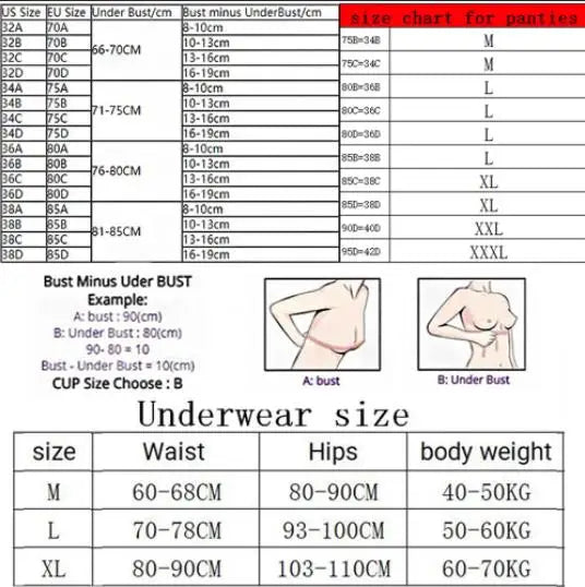 Women Lace Thong Set