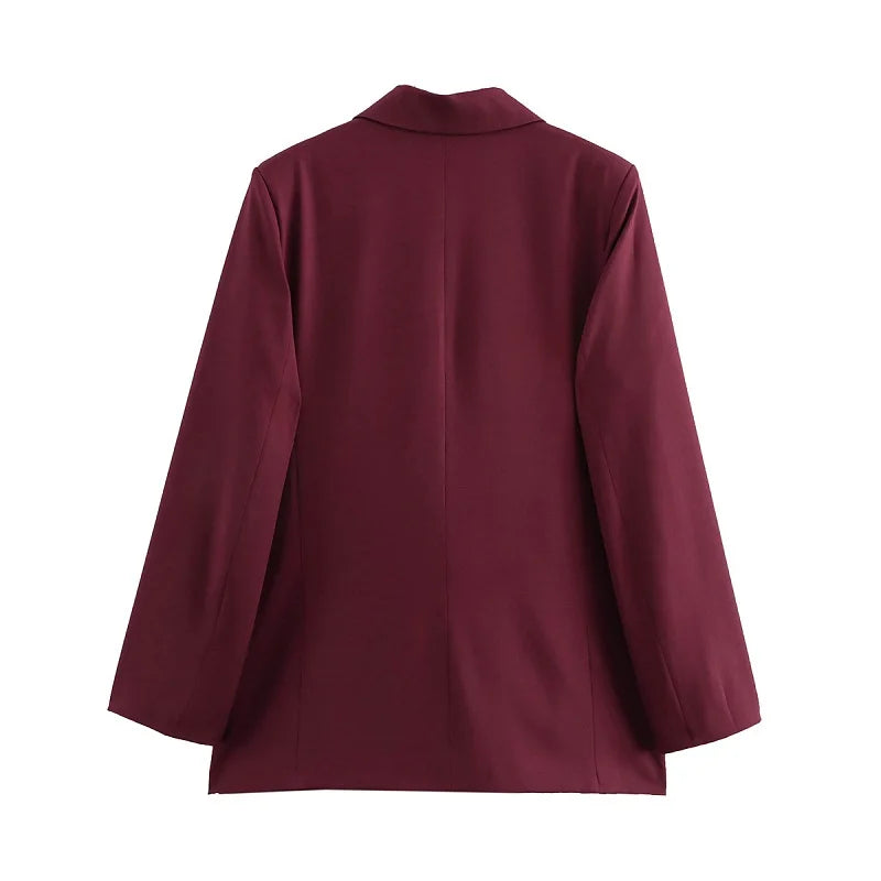 Formico™ – Straight Oversized Office Blazer (Elegant, Tailored Vintage)