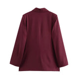 Formico™ – Straight Oversized Office Blazer (Elegant, Tailored Vintage)