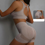 Women Yoga Vest & Shorts Set