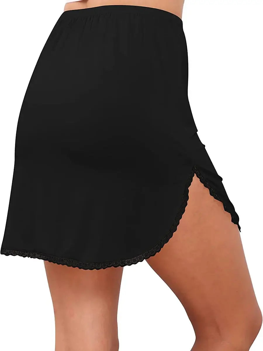 Women Floral Lace Half Slip Skirt