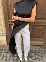 Midnight Luxe Satin Maxi Dress