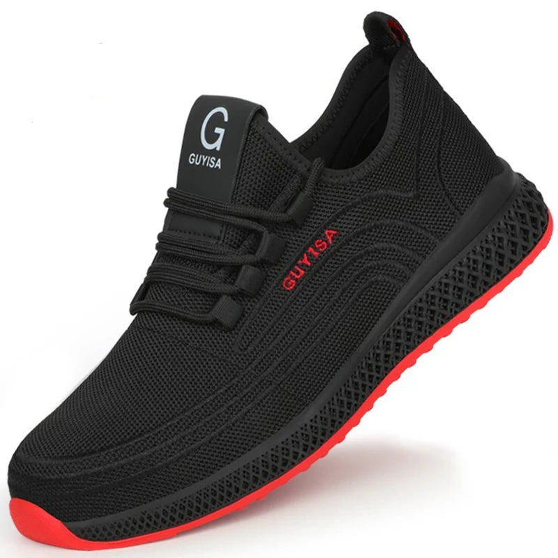 Manlegu Air Mesh Lightweight Safety Sneakers