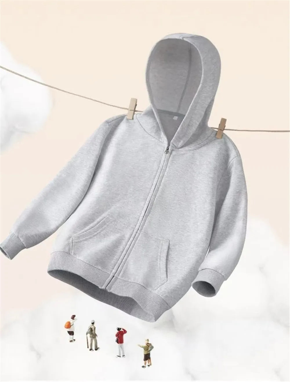 Brooklyn Print Zip-Up Hoodie
