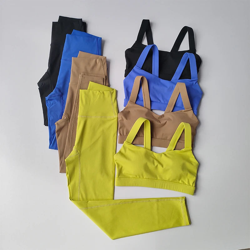 Women Sports Bra & Leggings Set