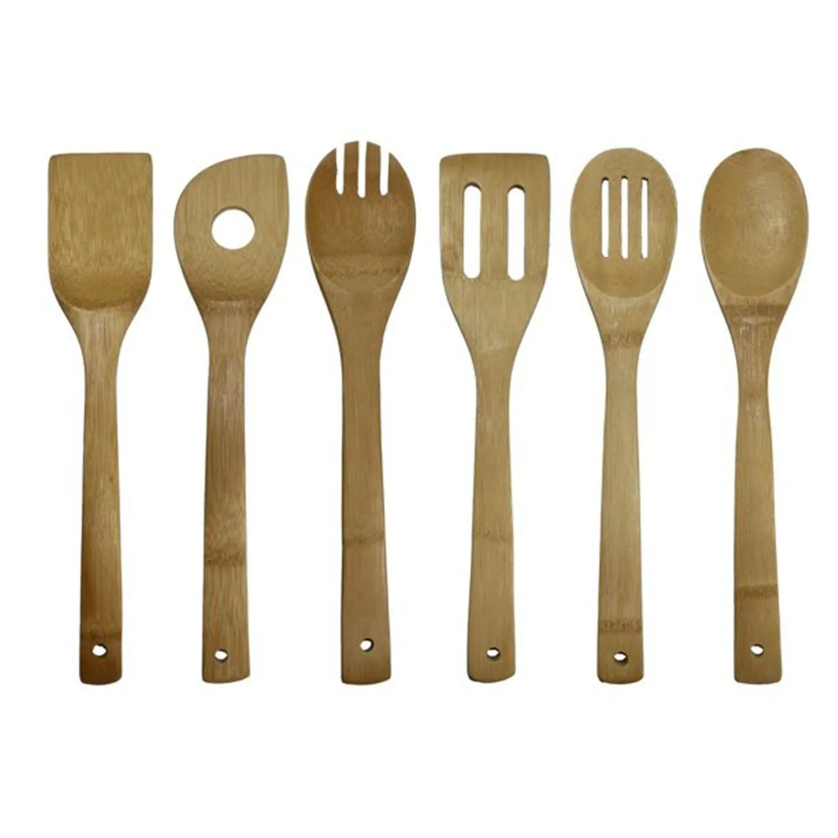 6-Piece Wooden Handle Kitchen Utensil Set