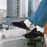 Men Suede Cork Mules
