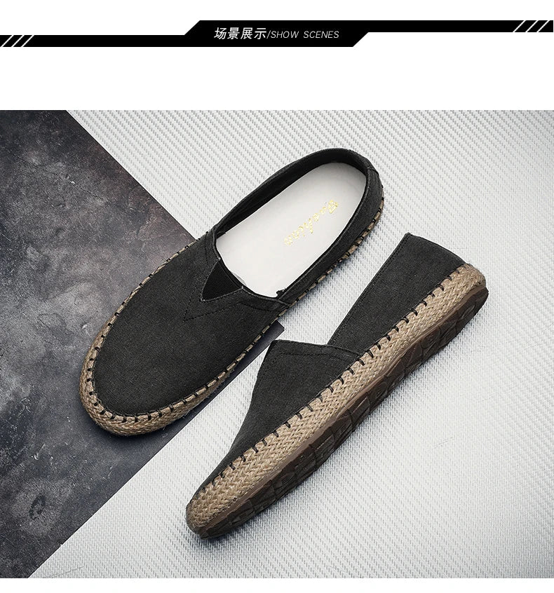 LinenStep™ Men’s Casual Linen Sneakers