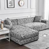 Flower Printed Elastic Sofa Cover