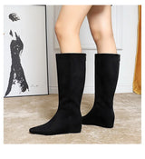 Korean Suede Knee High Boots