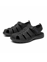 Men Cowhide Leather Beach Sandals