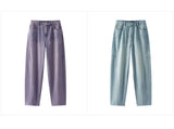 Women Vintage Cotton Wide Leg Jeans