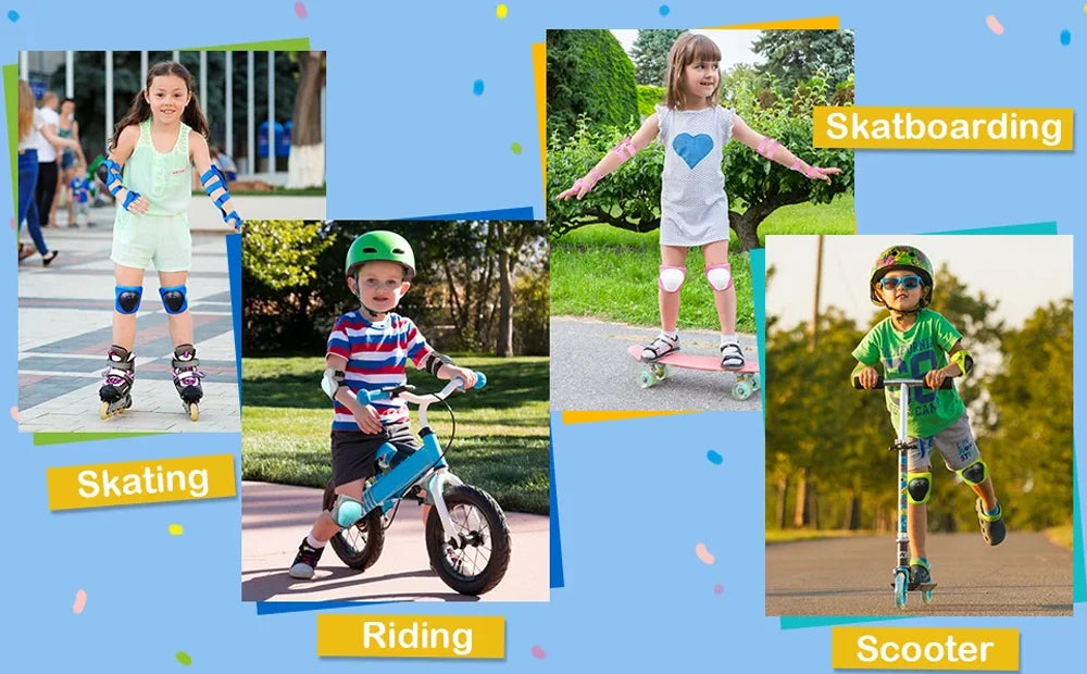 Kids Protective Gear Set with Knee & Elbow Pads