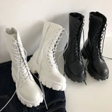 Women Mid Calf Boots Waterproof Rain Shoes