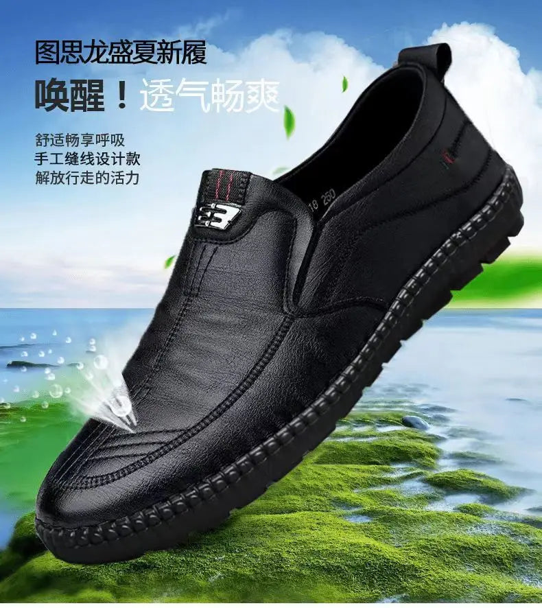 Men PU Leather Office Loafers
