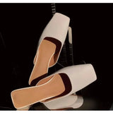 Women’s Satin Low Heel Mules