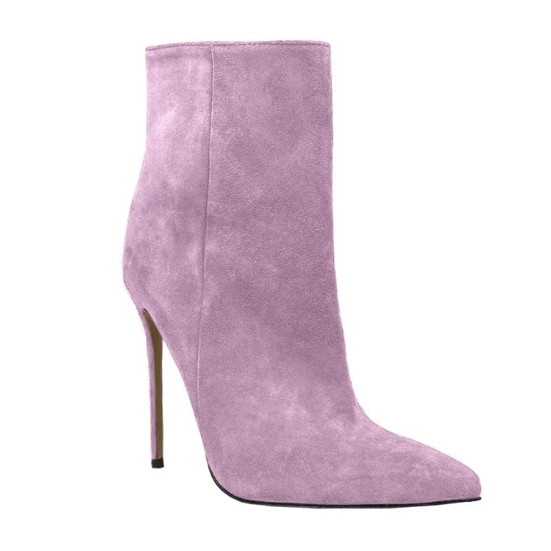 Suede Stiletto Boots