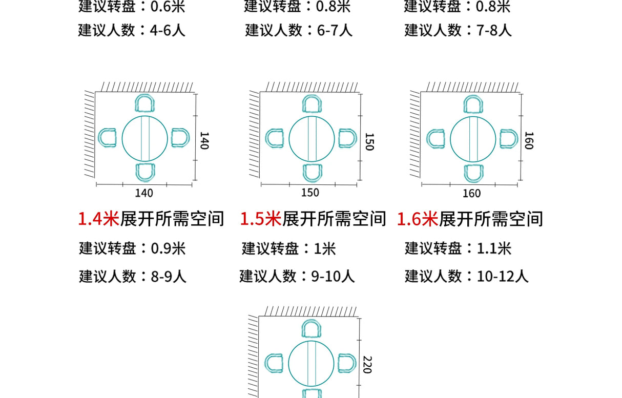 Round Foldable Dining Table