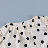 Bella Polka Dot Ruffle Blouse