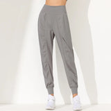 Hearuisavy Loose Quick-Dry Yoga Pants – Pleated Jogging Capris with Pockets