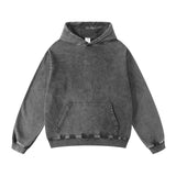 Oversized Men's Hoodie – Vintage Black Pullover