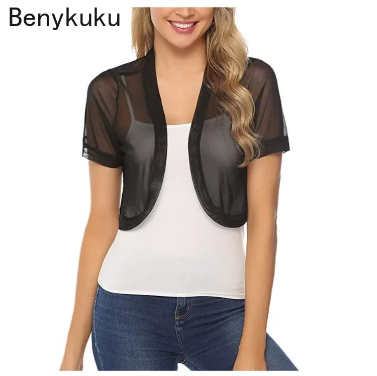 Summer Tulle Bolero Shrug Cropped Jacket