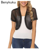 Summer Tulle Bolero Shrug Cropped Jacket