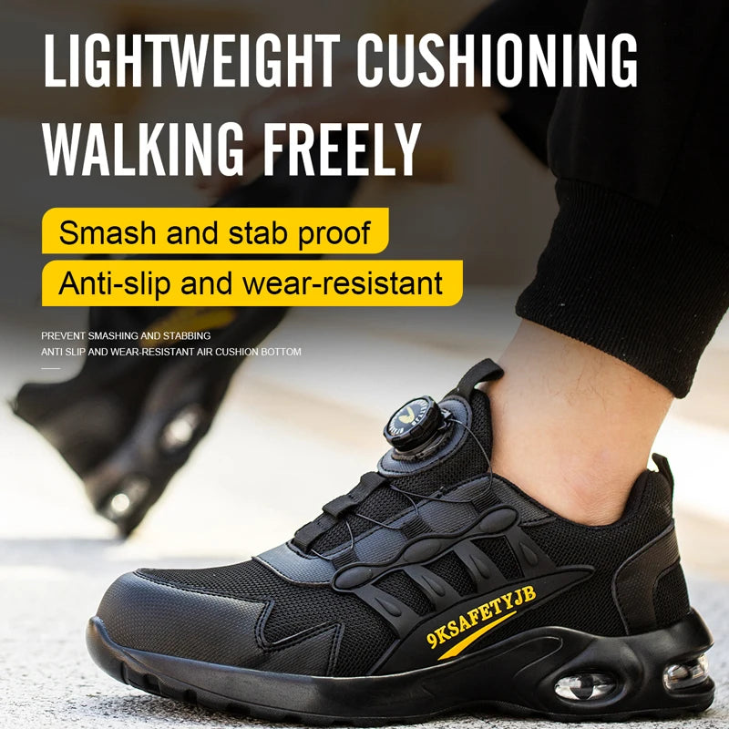 Men Air Cushion Safety Sneakers