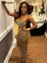 Royal Crystal Pearl Gown