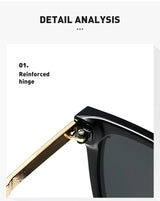 Luxury Square Mirror Sunglasses