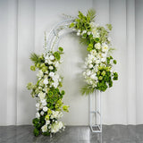 White Green Floral Arrangement Decor