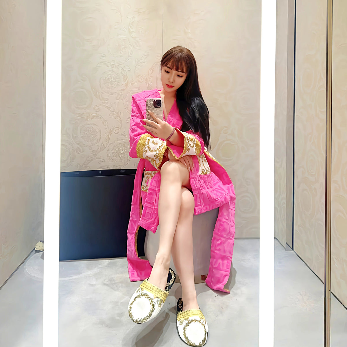 Victoria Kimono Satin Robe