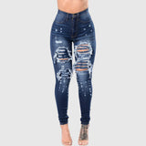 Women Ripped Pocket Jeans