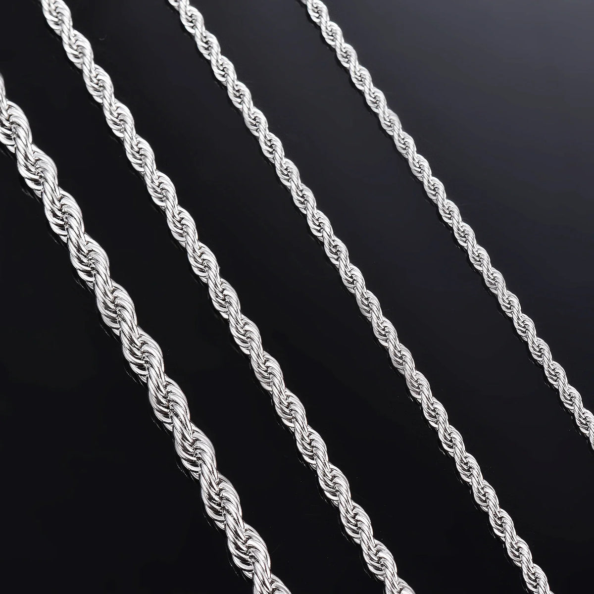 Sterling Silver Rope Chain