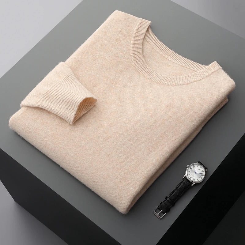 Men Merino Wool Pullover Sweater