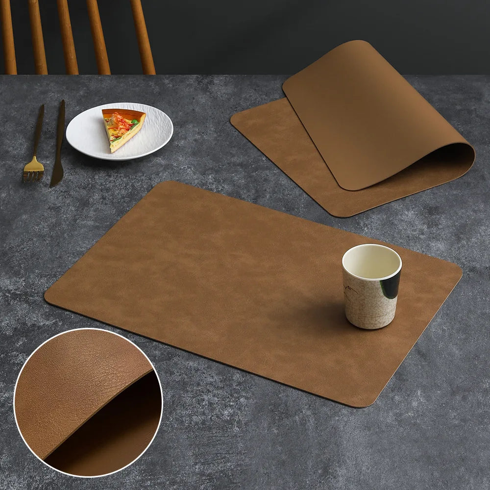 Leather Placemats Set