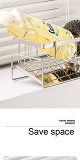 Stainless Steel Sink Storage Rack – Kitchen Sponge Organizer