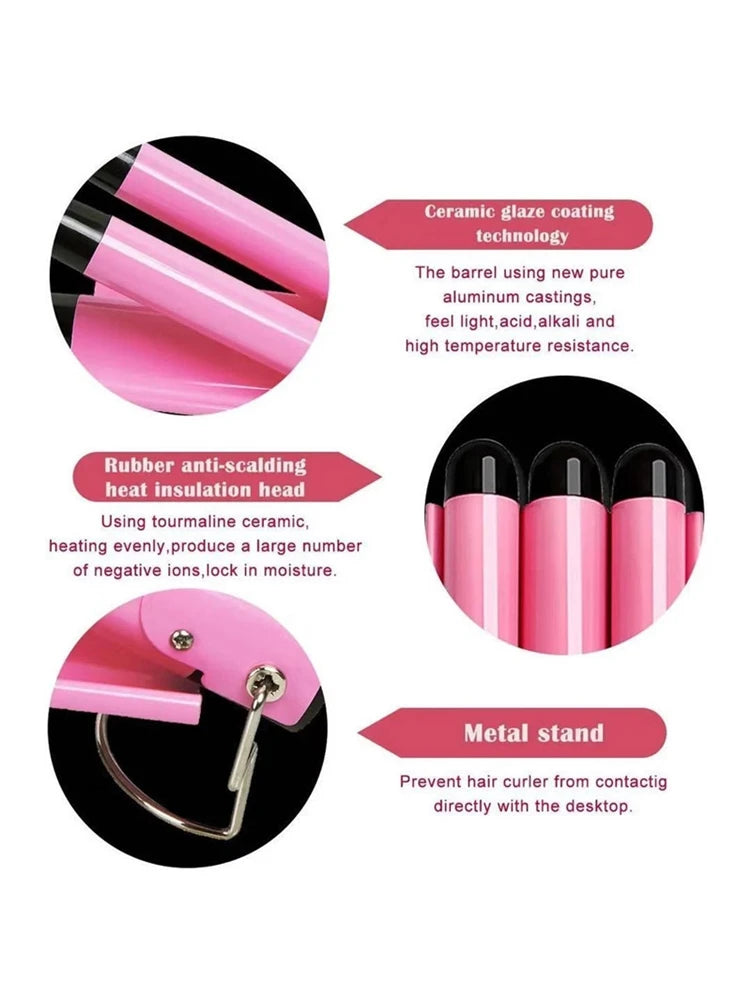 Triple Barrel Hair Curling Iron