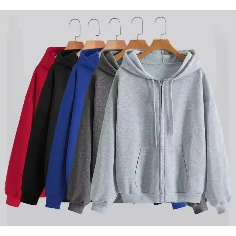 Women's Oversized Zip-Up Hoodie