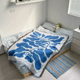 England Blue Sofa Blanket
