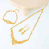 Dubai 21K Gold Plated Bridal Jewelry Set