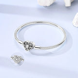 Sterling Silver Heart Bracelet