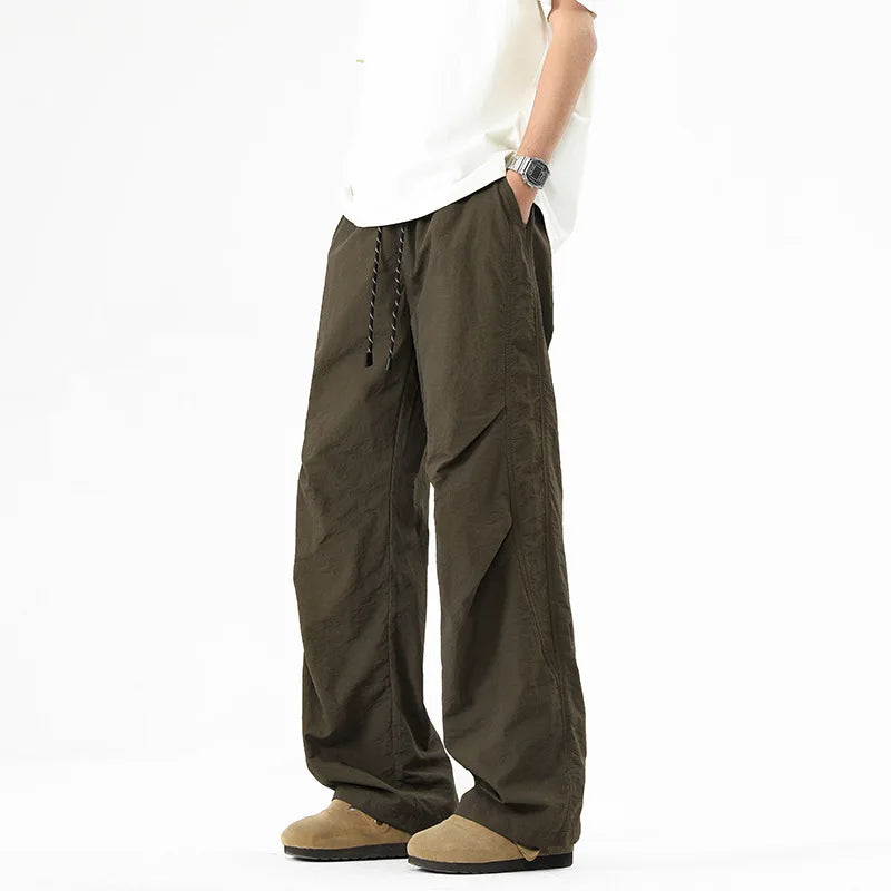 Men Wide Leg Cargo Pants
