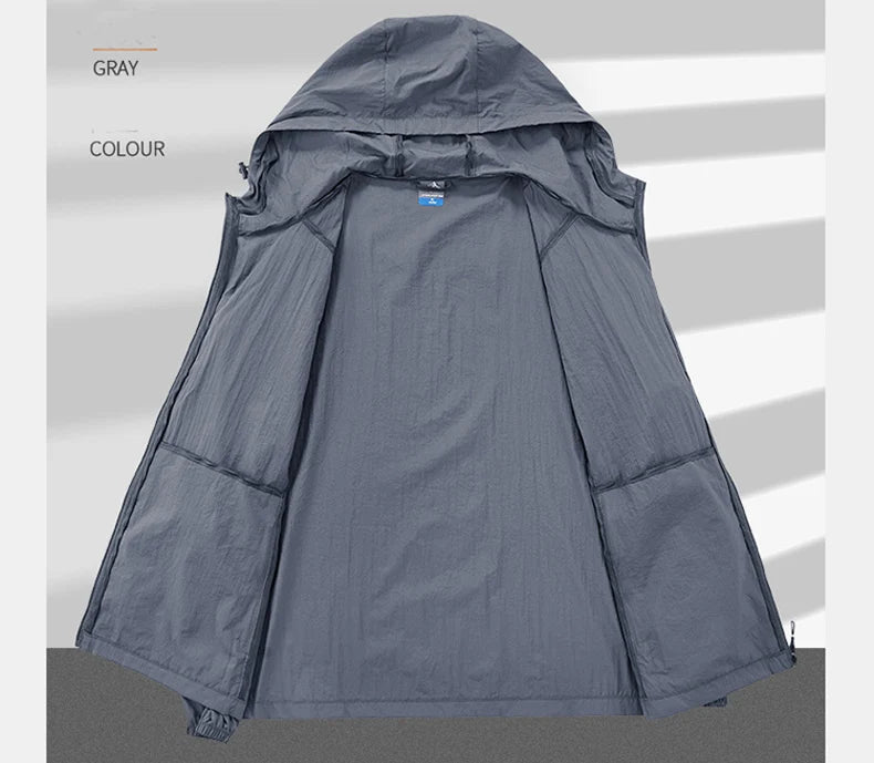 Men Ultra Light Quick Dry Hiking Jacket