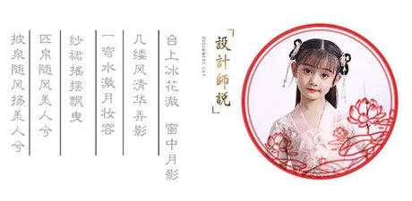 Modern fairy-themed girls hanfu dress showcasing traditional Chinese fashion.