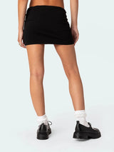 Women Solid Bodycon Mini Skirt