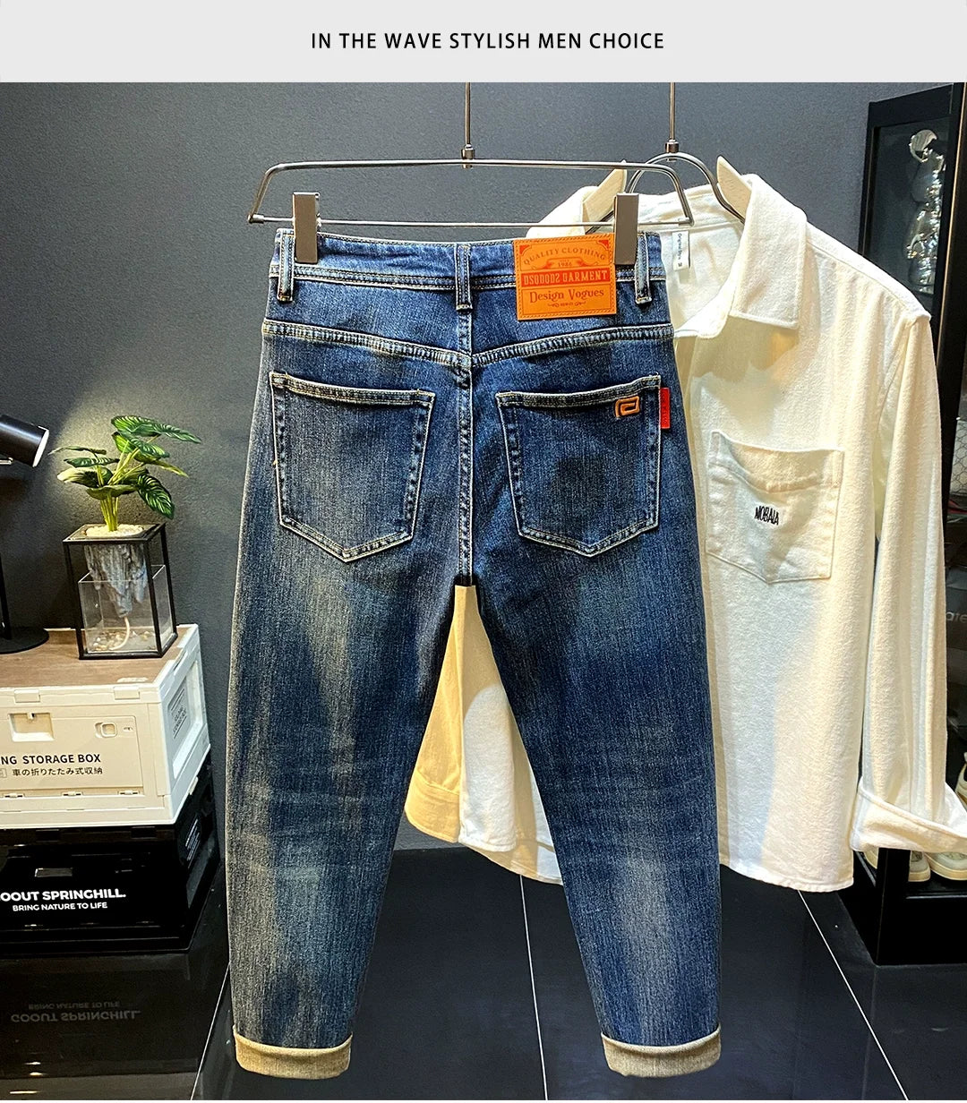 Men’s High-End Slim Denim Jeans