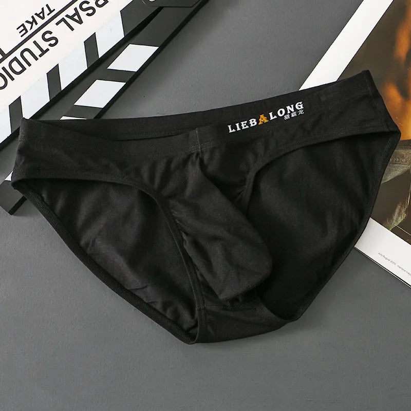 Men's Sexy Cotton Briefs – Seamless Low Rise